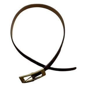 I.G Hook rich brown leather belt M/L